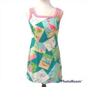 Lilly Pulitzer Flamingo Summer Sleeveless Dress, Size 2